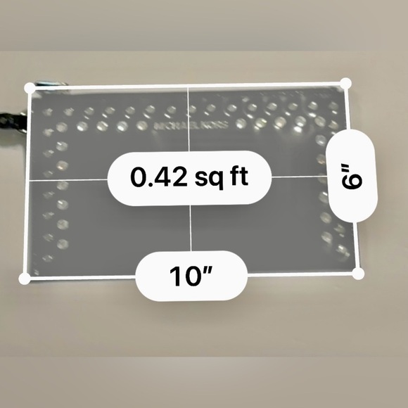 Michael Kors Black Clutch with Silver Studs and Rhinestone Accents - Picture 13 of 13